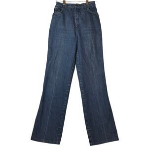 Renard Vintage Womens High Rise Wide Leg Bootcut Denim Blue Jeans size 11/12